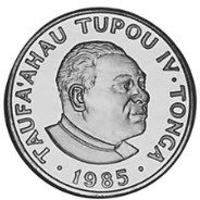 () Монета Тонга 1985 год 1 паанга ""  Медно-никель, покрытый серебром  UNC